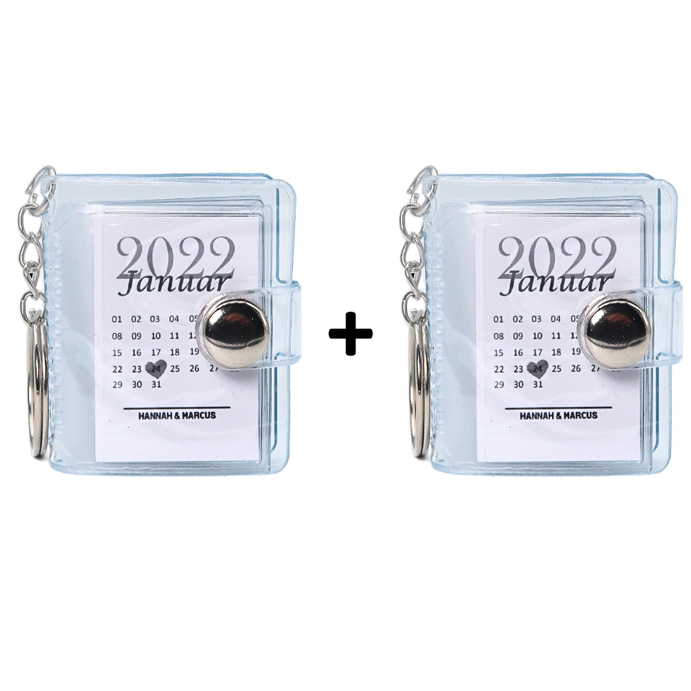 Personalized Anniversary Mini Photo Album Keychain