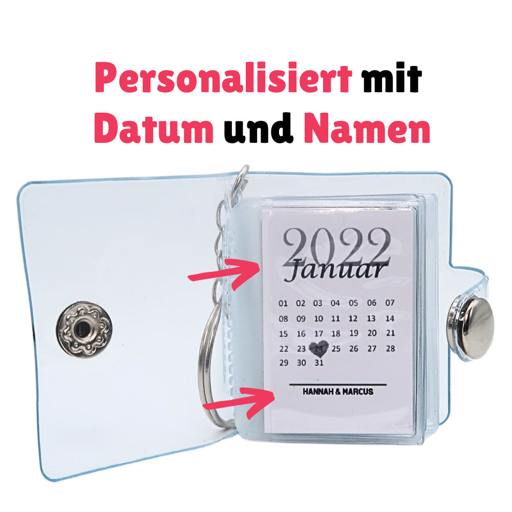 Personalized Anniversary Mini Photo Album Keychain