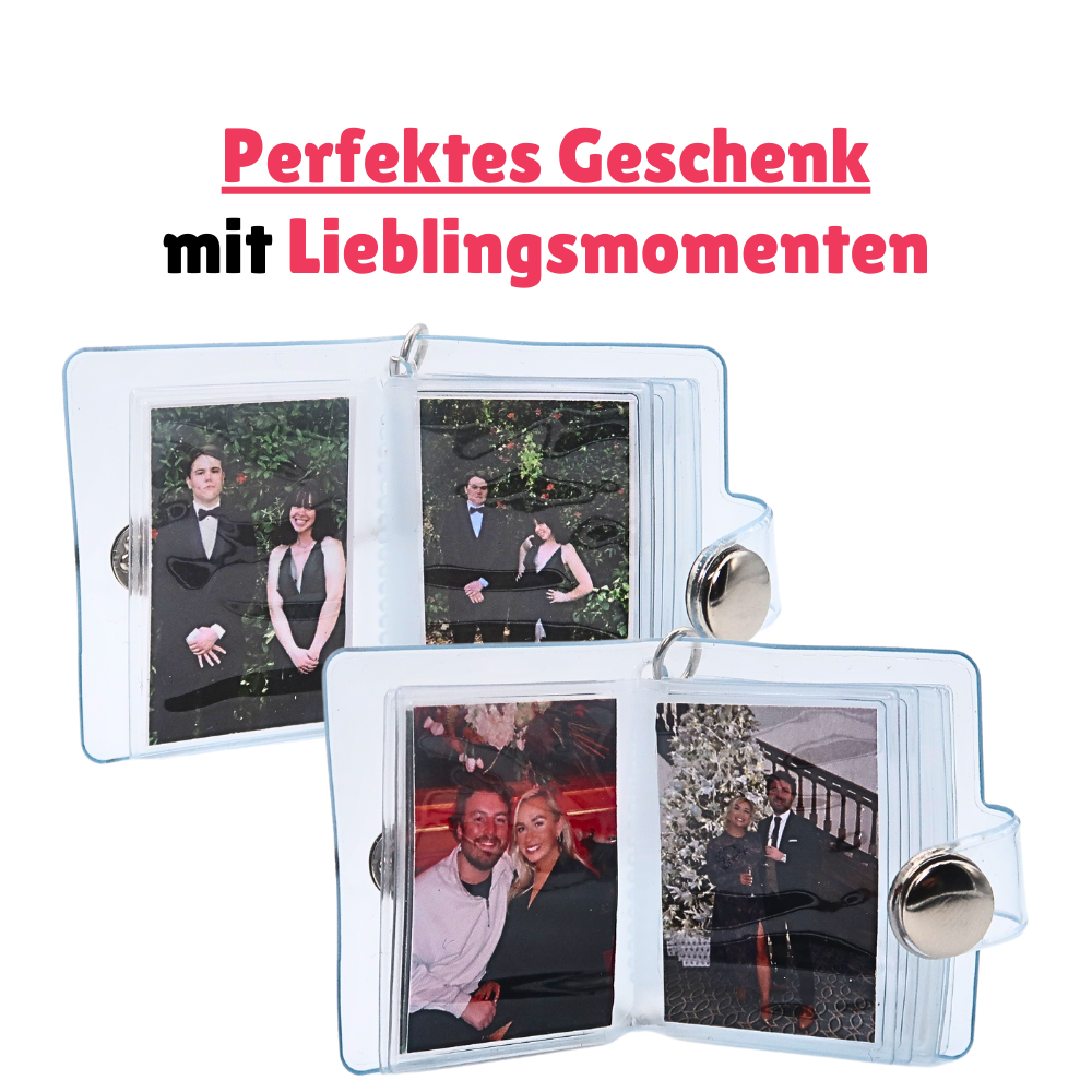 Personalized Anniversary Mini Photo Album Keychain