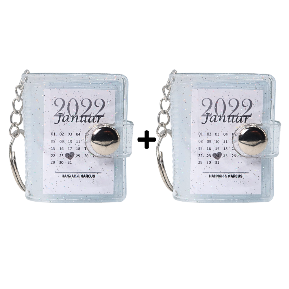 Personalized Anniversary Mini Photo Album Keychain