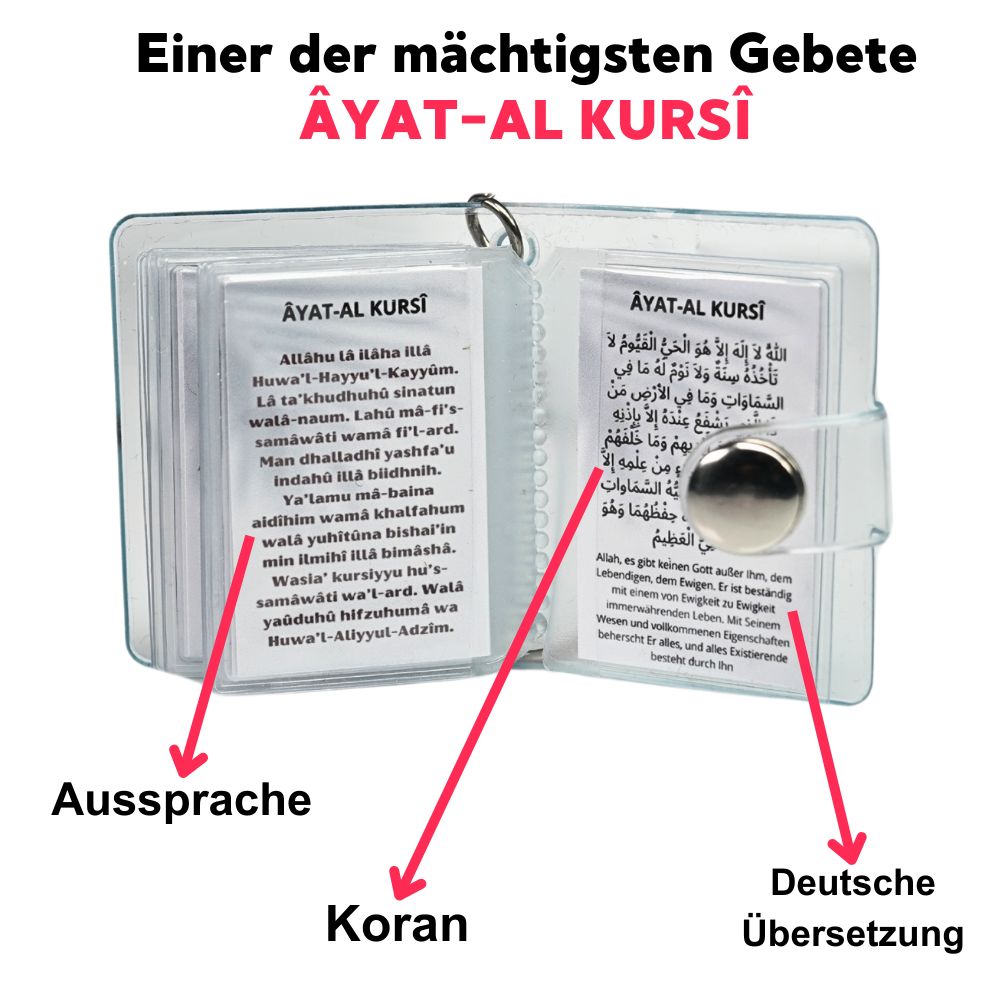 Supplications Islam Mini Photo Album Keychain