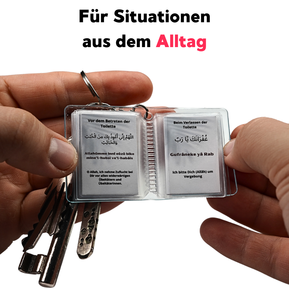 Supplications Islam Mini Photo Album Keychain