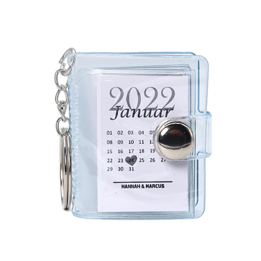 Personalized Anniversary Mini Photo Album Keychain