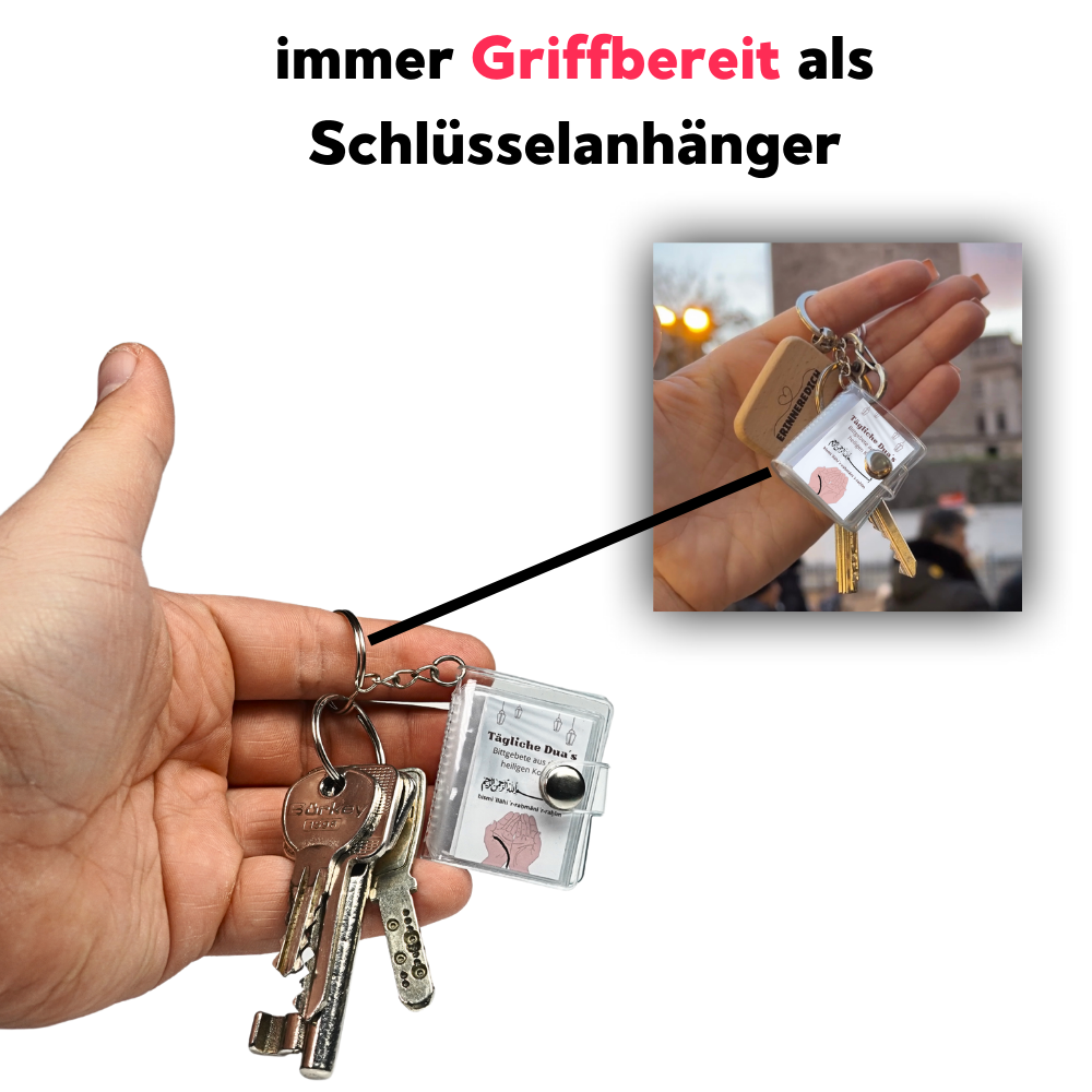 Supplications Islam Mini Photo Album Keychain