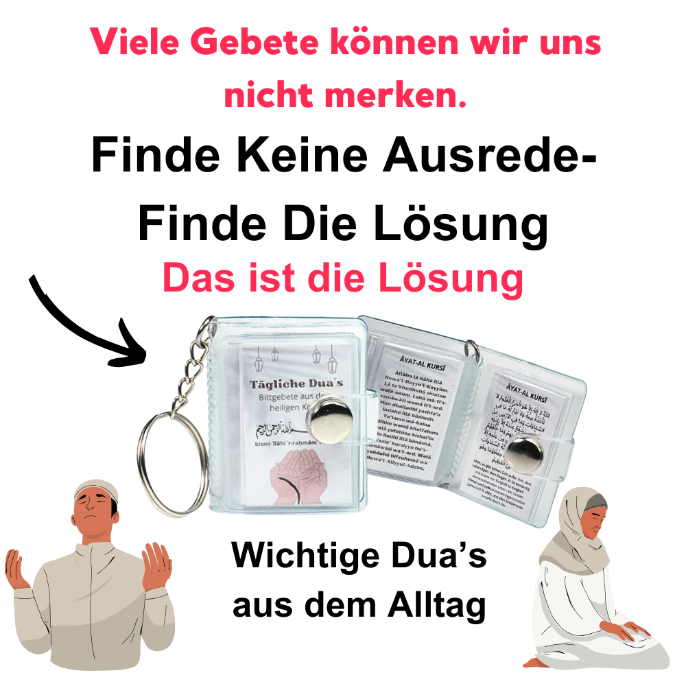 Supplications Islam Mini Photo Album Keychain