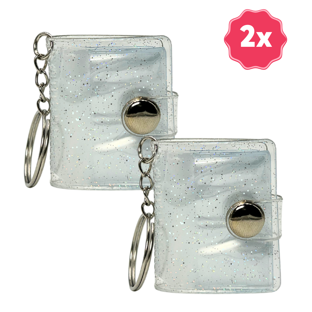 Mini photo album keychain without photos