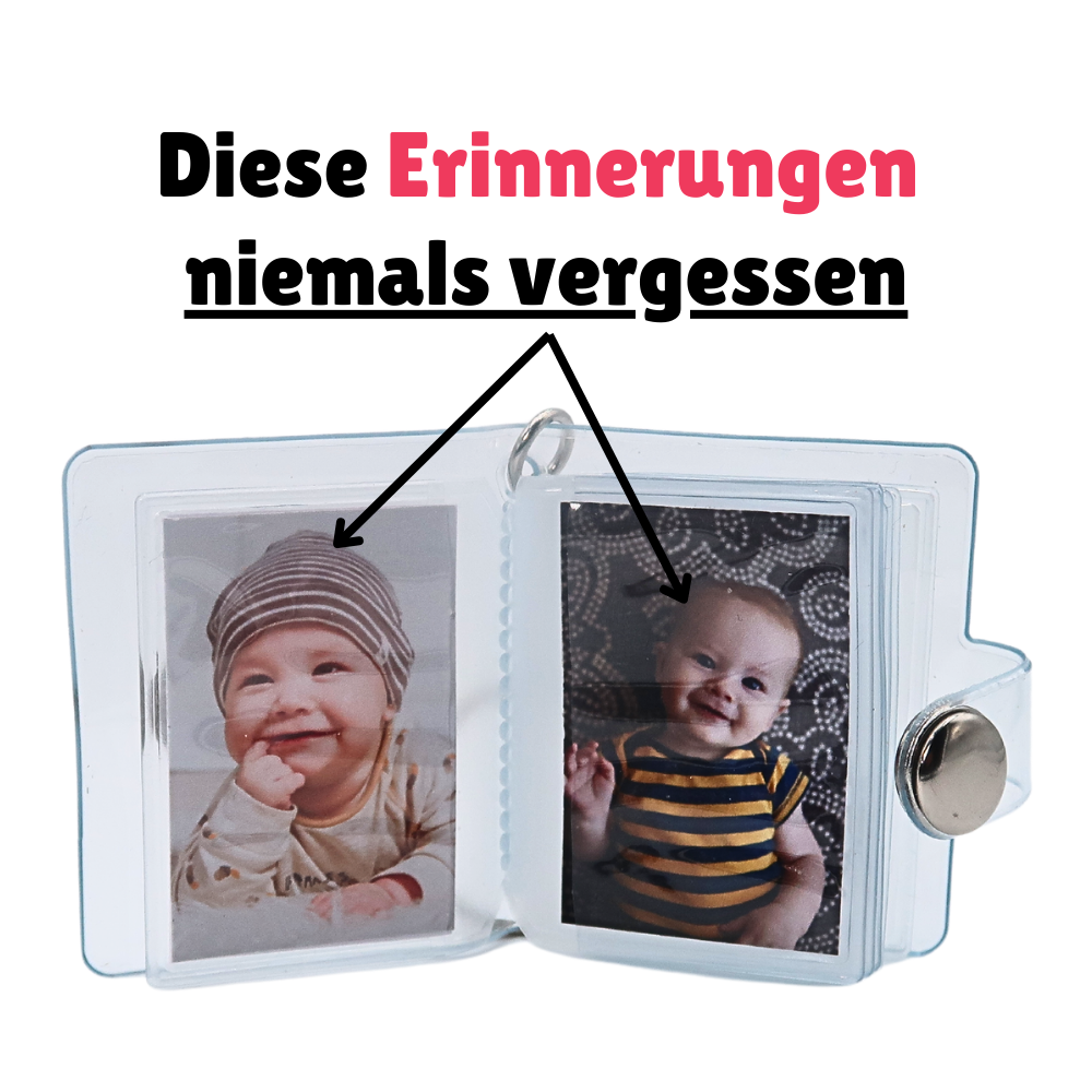 Baby Minifotoalbum Schlüsselanhänger