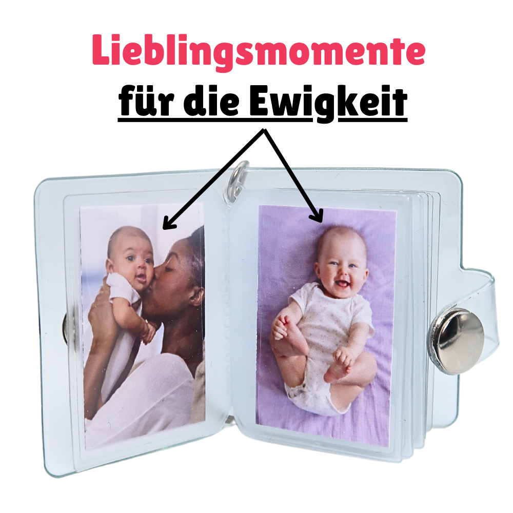 Baby Minifotoalbum Schlüsselanhänger