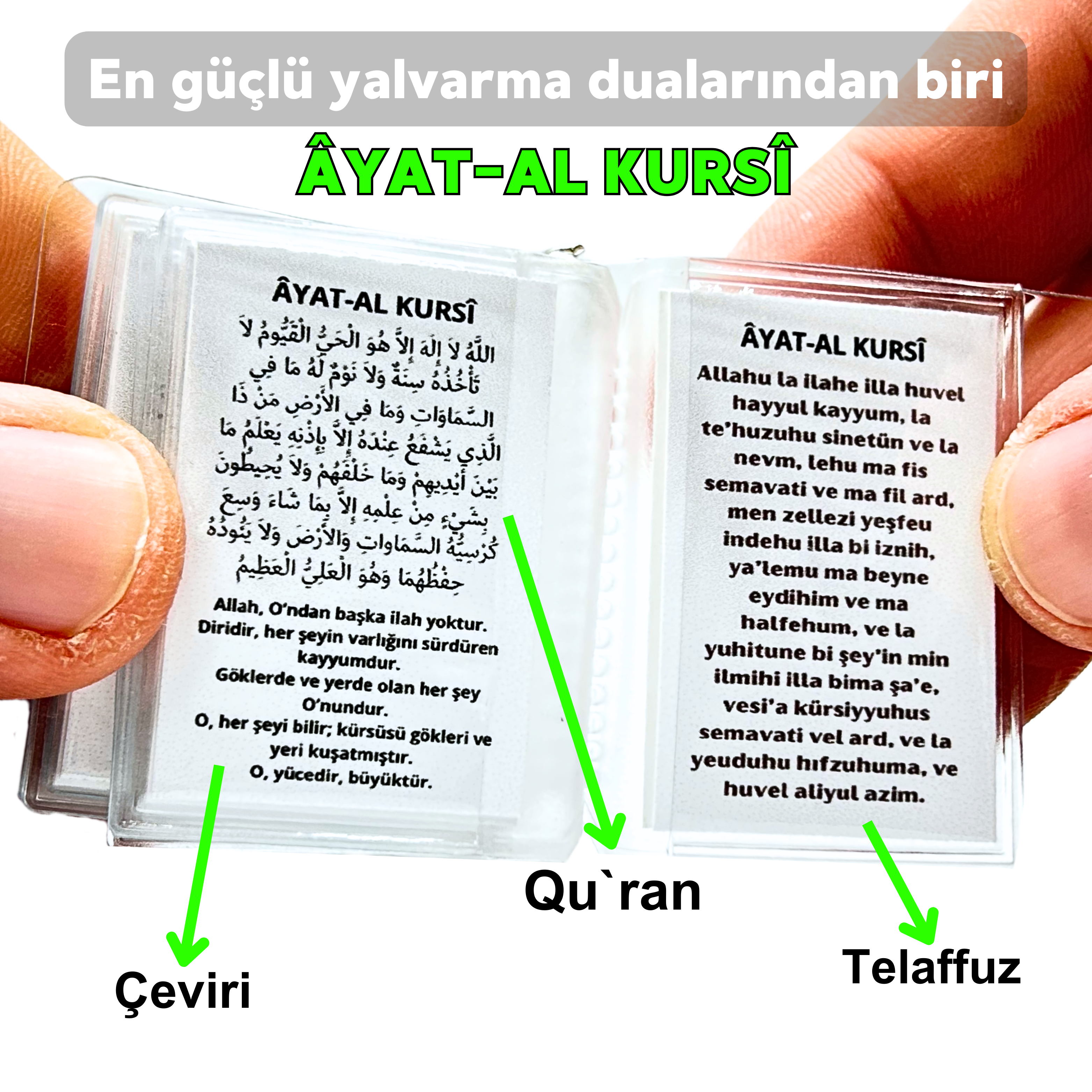 Dua İslam Mini Fotoğraf Albümü Anahtarlık