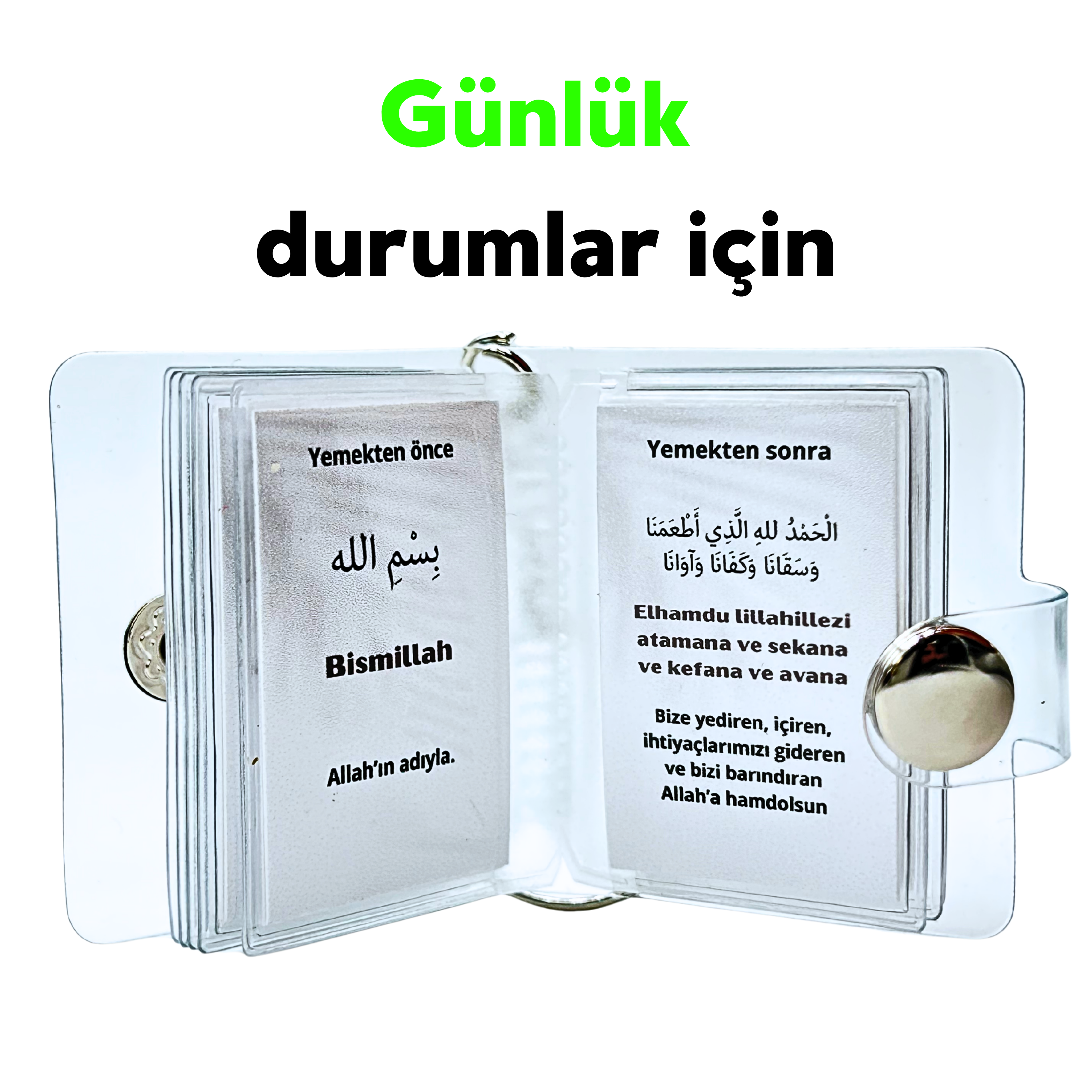 Dua İslam Mini Fotoğraf Albümü Anahtarlık